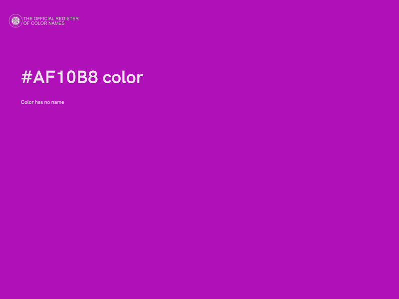 #AF10B8 color image