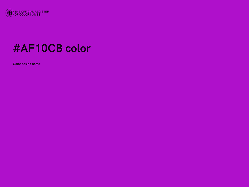 #AF10CB color image