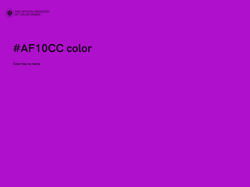 #AF10CC color image