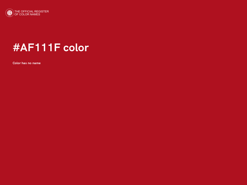 #AF111F color image