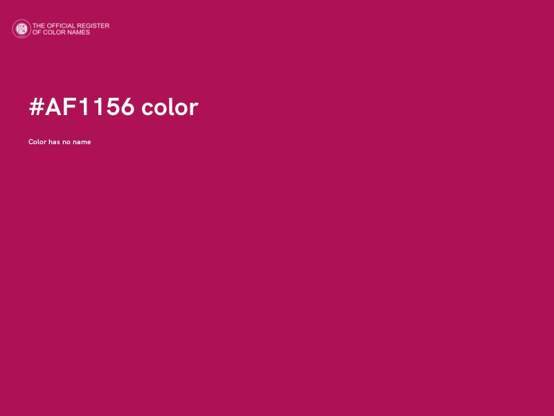 #AF1156 color image