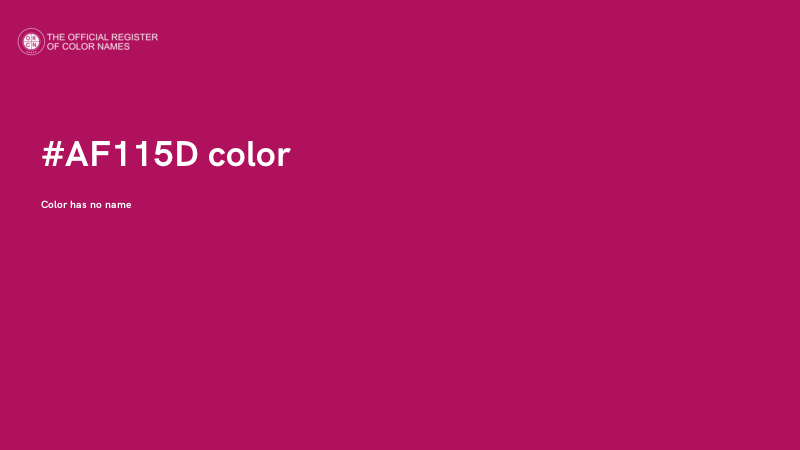 #AF115D color image