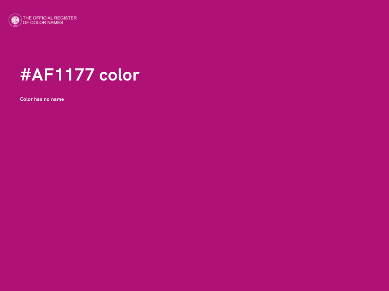 #AF1177 color image