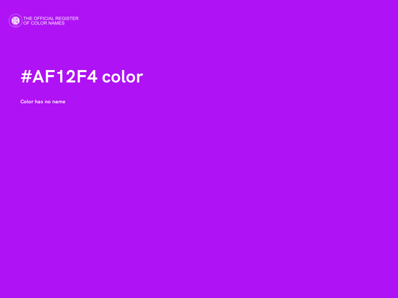 #AF12F4 color image