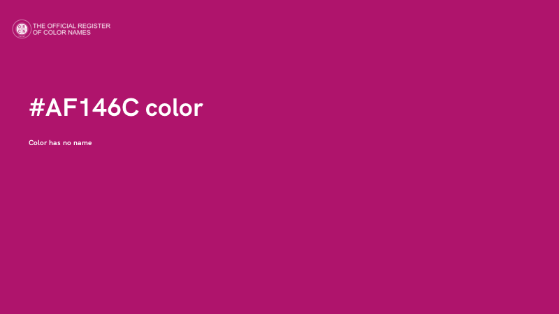 #AF146C color image