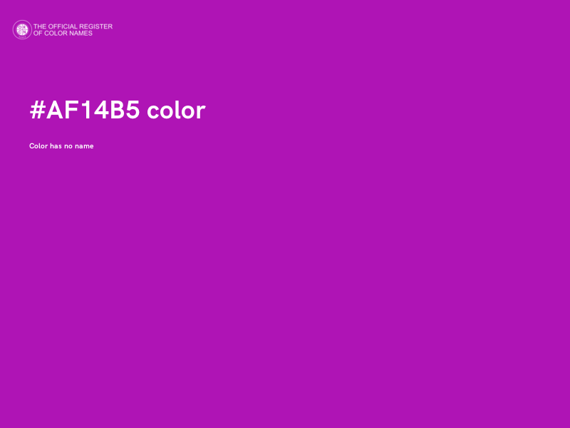 #AF14B5 color image