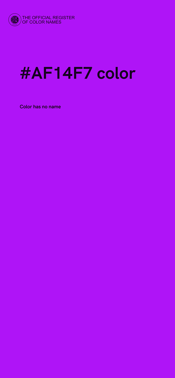 #AF14F7 color image