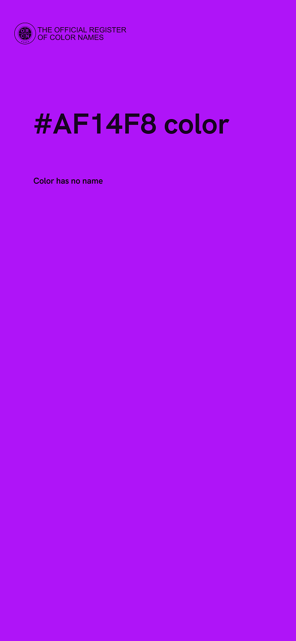 #AF14F8 color image