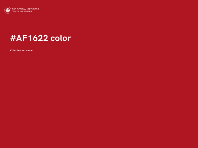 #AF1622 color image