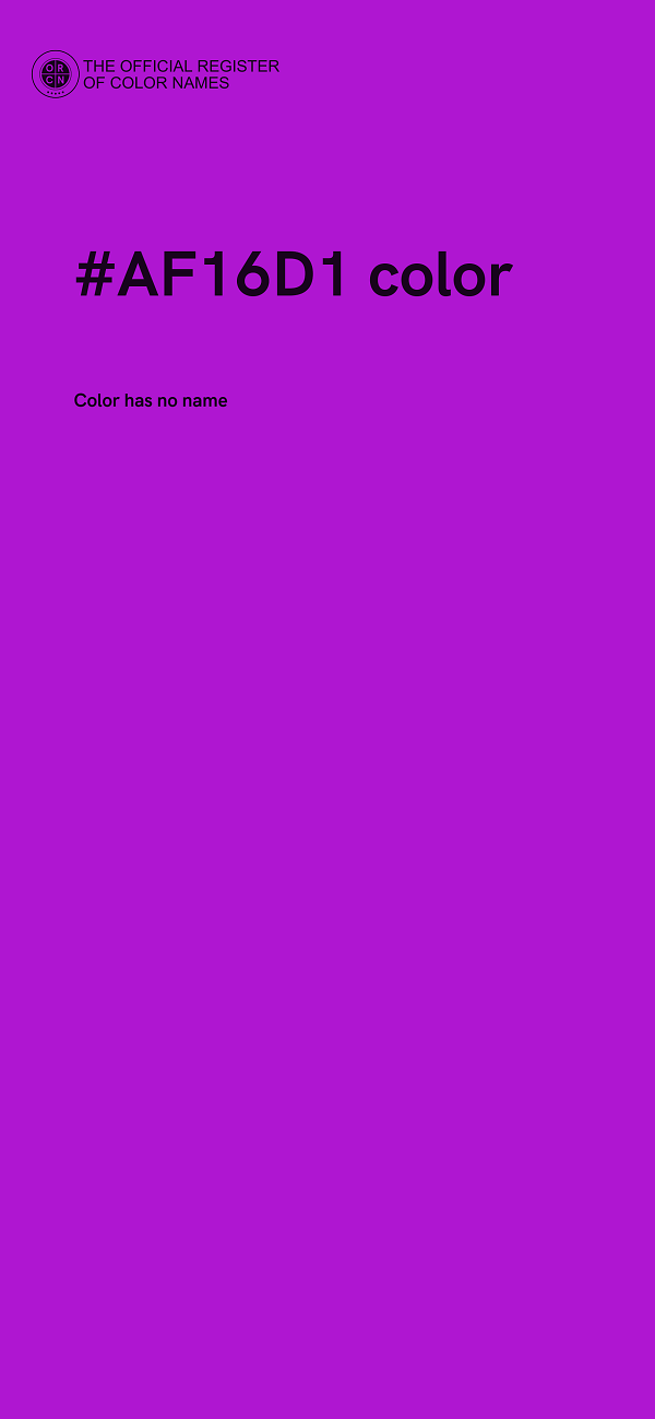 #AF16D1 color image