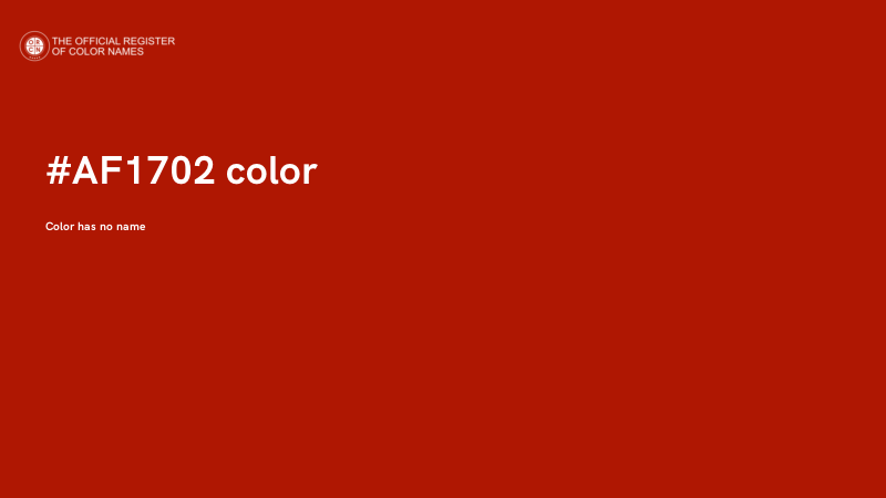 #AF1702 color image