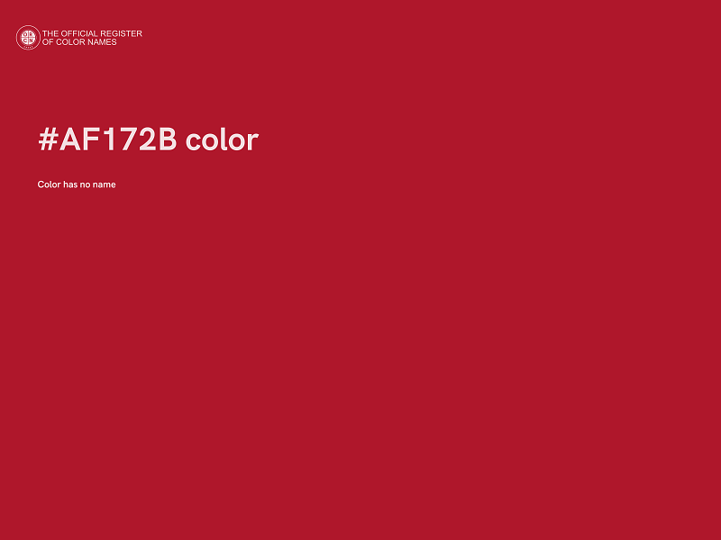 #AF172B color image