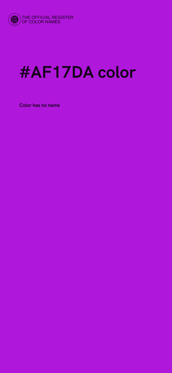 #AF17DA color image