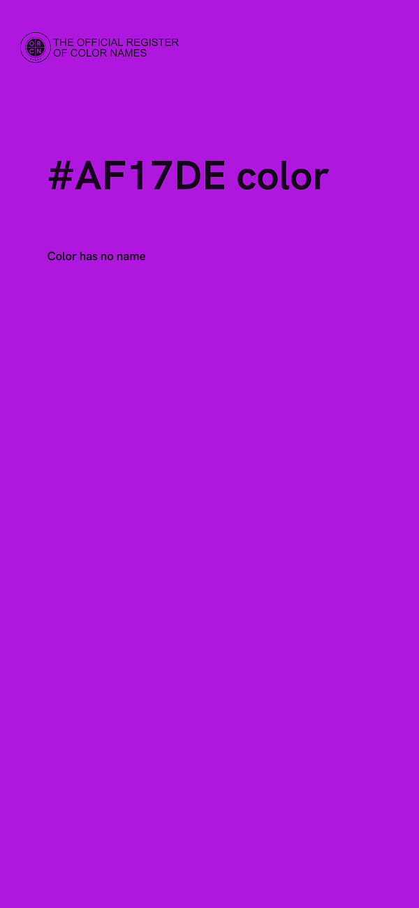 #AF17DE color image