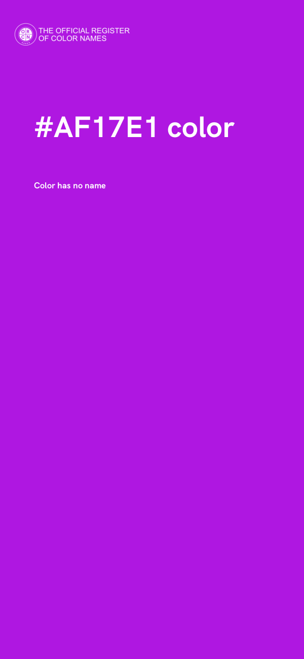 #AF17E1 color image