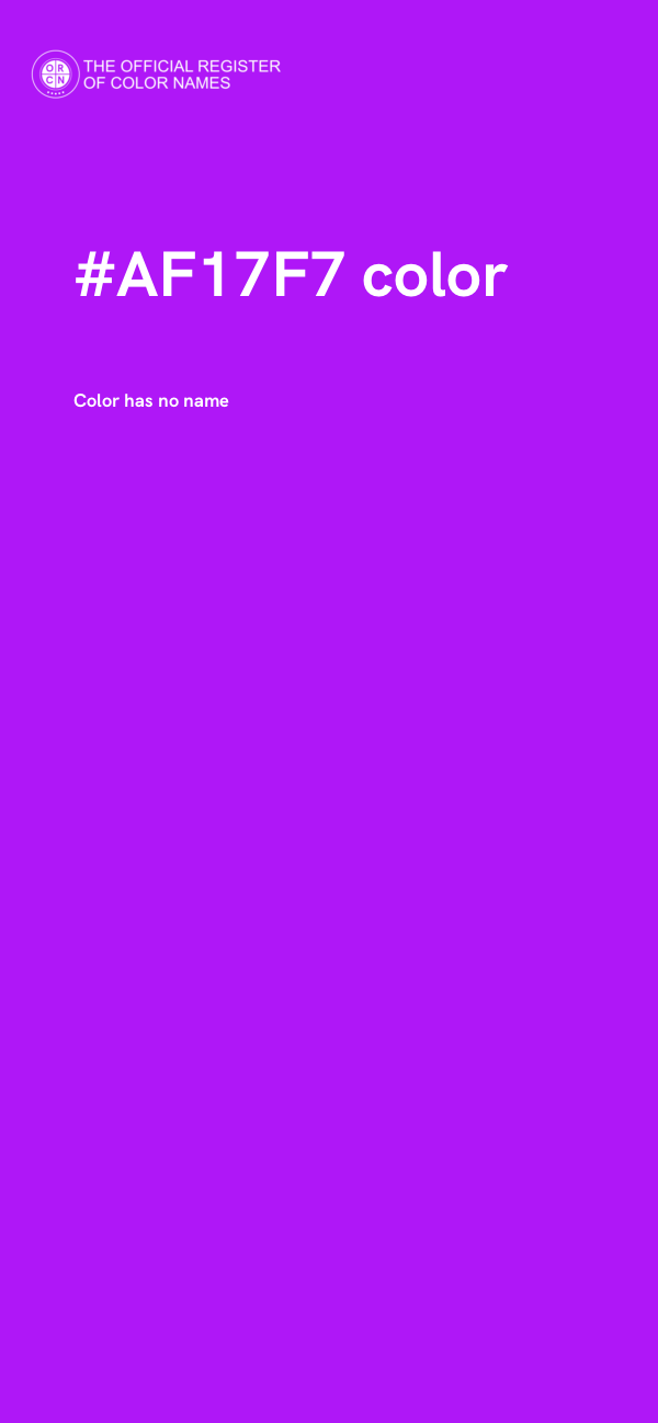 #AF17F7 color image