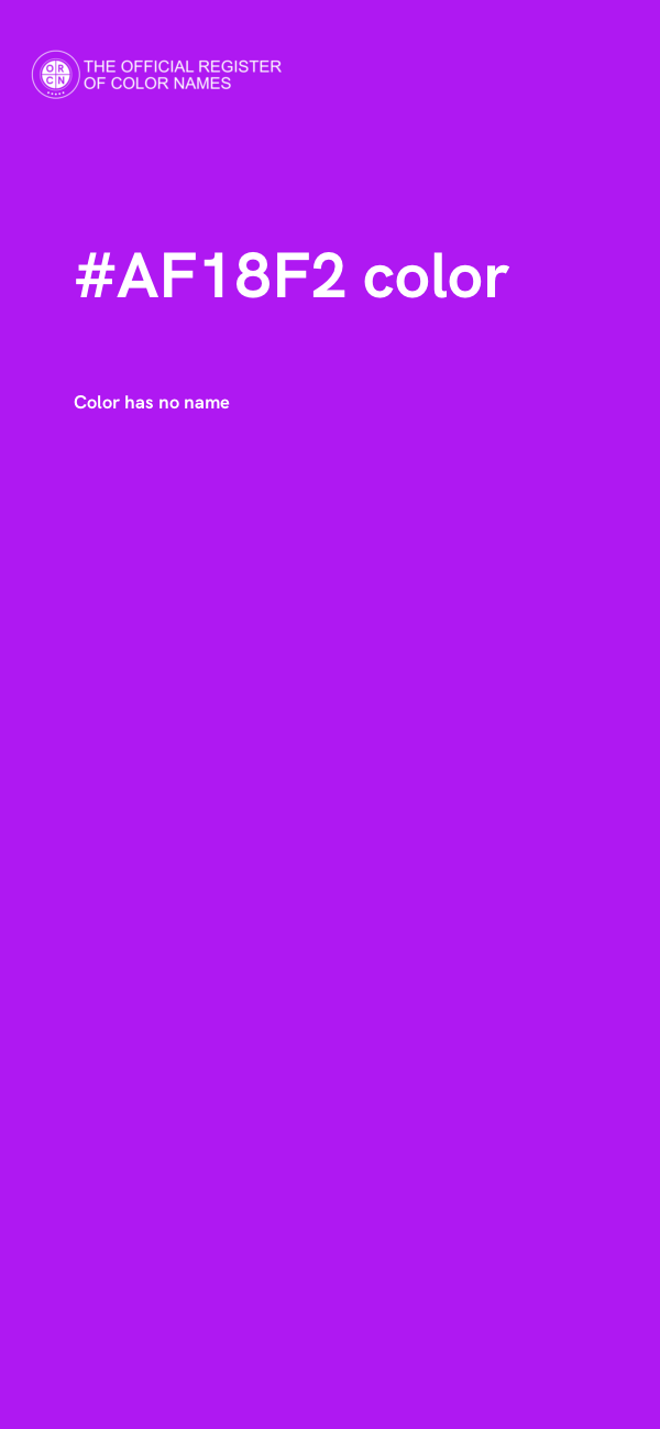 #AF18F2 color image
