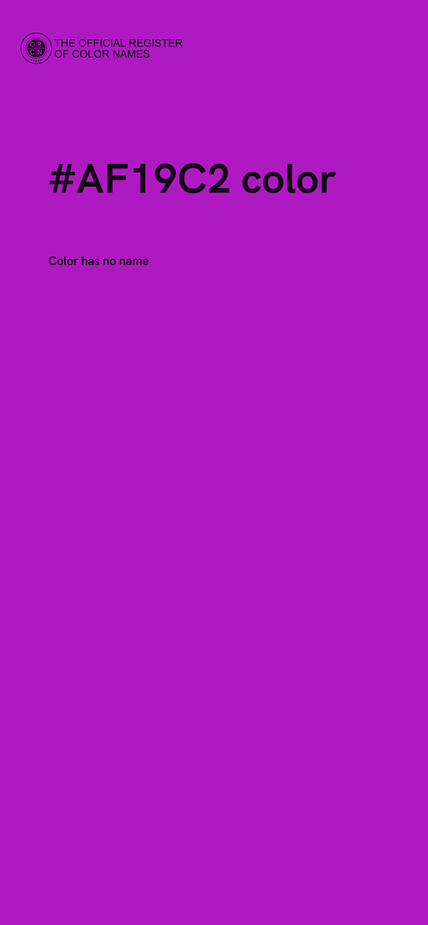 #AF19C2 color image