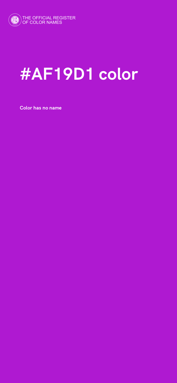 #AF19D1 color image