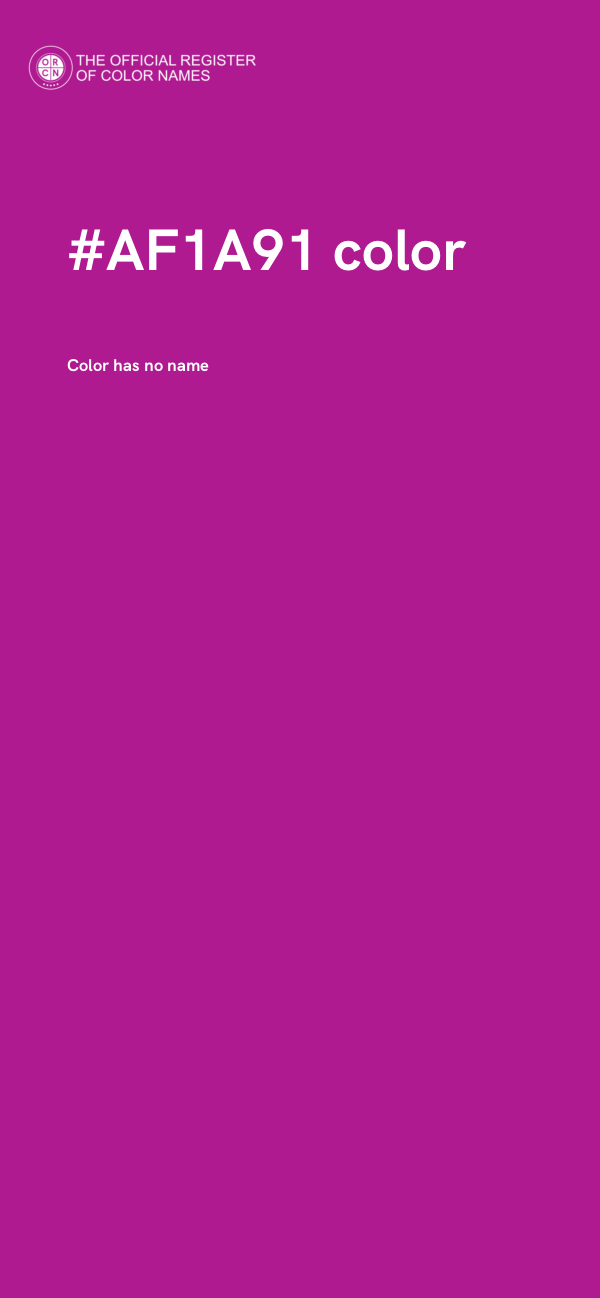 #AF1A91 color image
