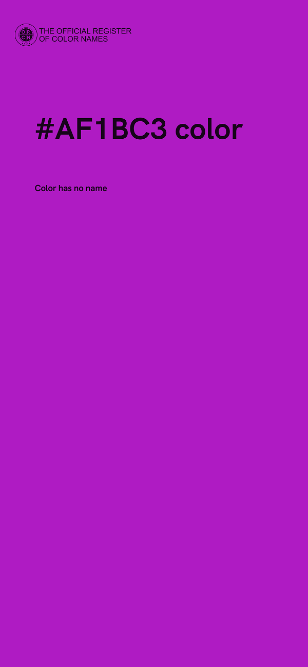 #AF1BC3 color image