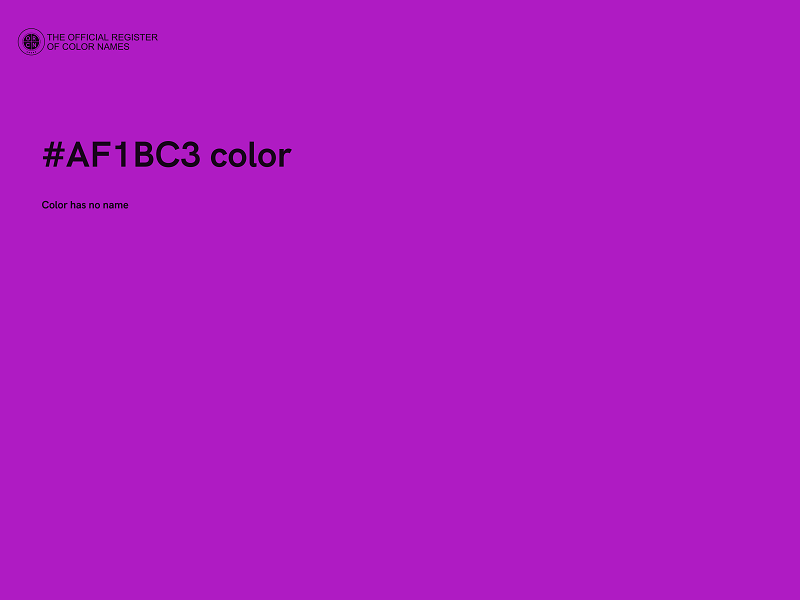 #AF1BC3 color image