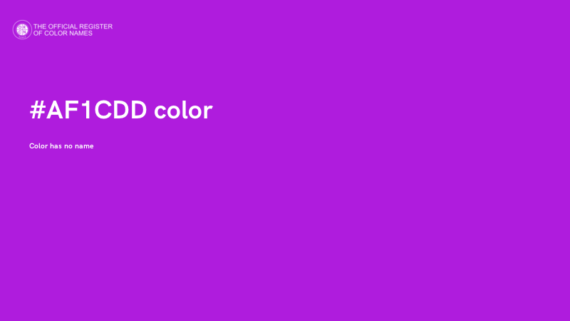 #AF1CDD color image