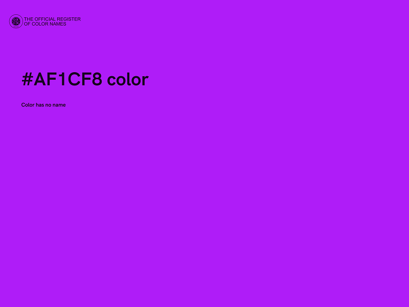 #AF1CF8 color image