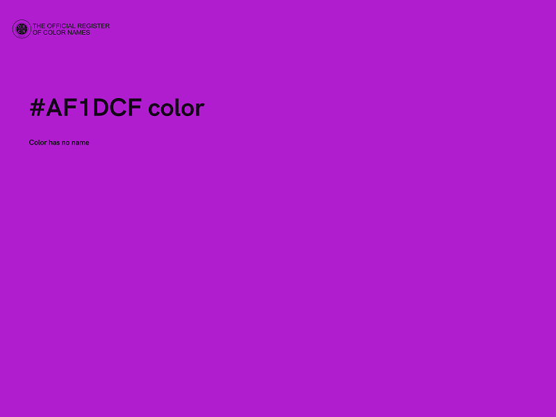 #AF1DCF color image