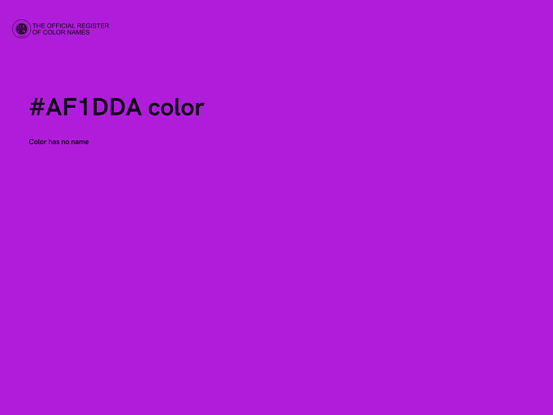 #AF1DDA color image