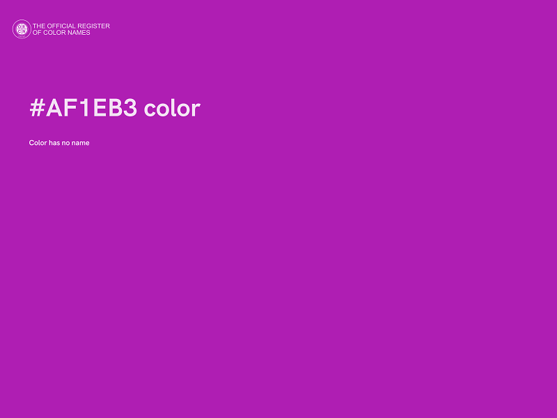 #AF1EB3 color image