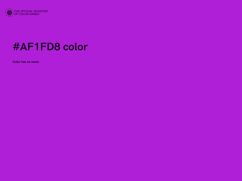 #AF1FD8 color image