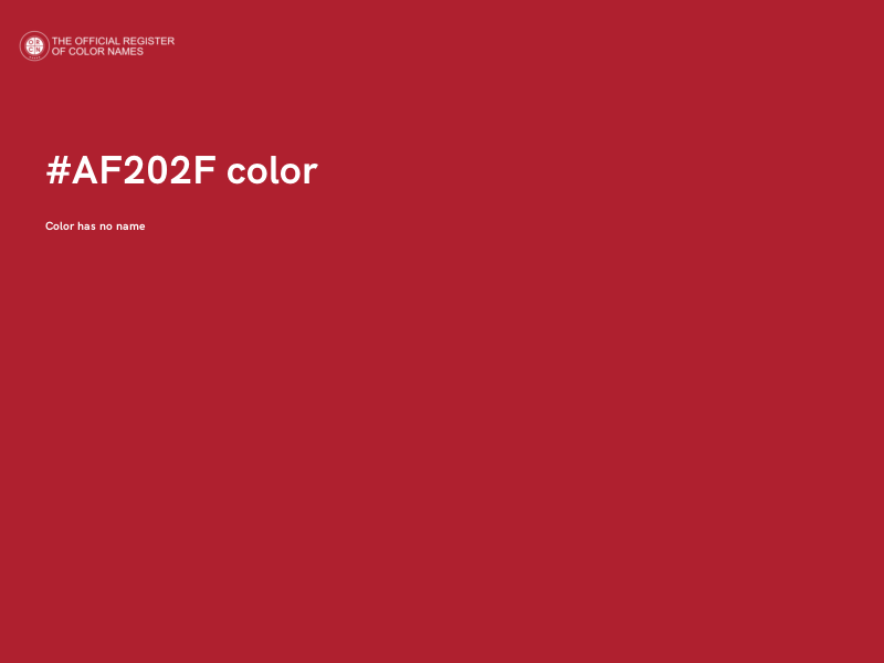#AF202F color image
