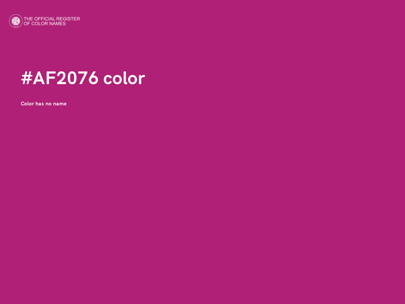 #AF2076 color image