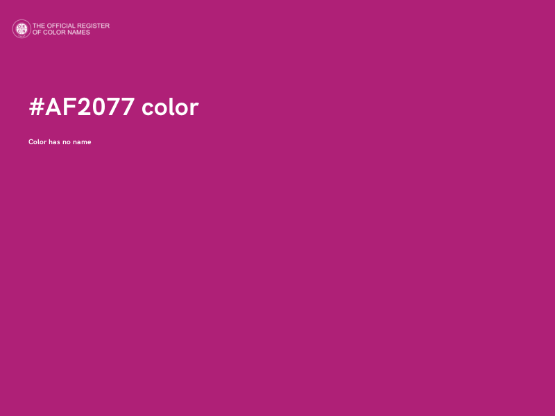 #AF2077 color image