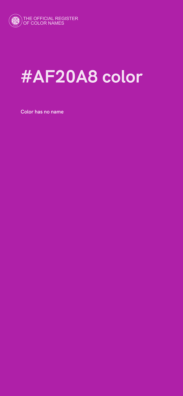 #AF20A8 color image