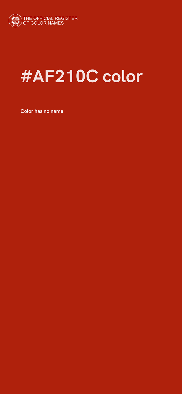 #AF210C color image