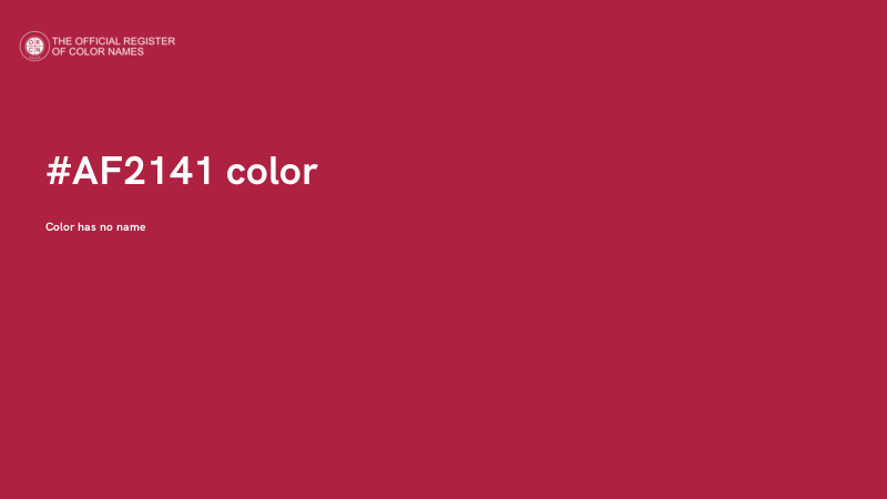 #AF2141 color image