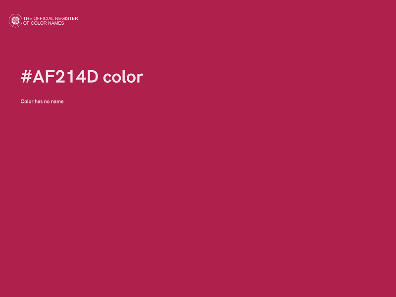 #AF214D color image
