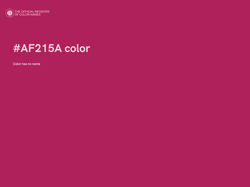 #AF215A color image