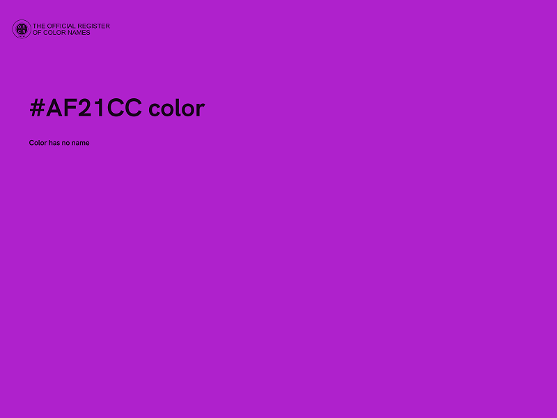 #AF21CC color image