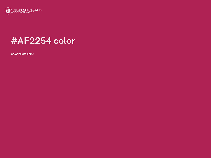 #AF2254 color image