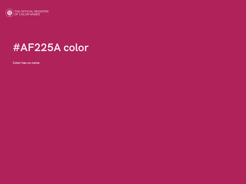 #AF225A color image