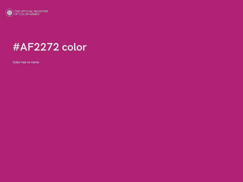 #AF2272 color image