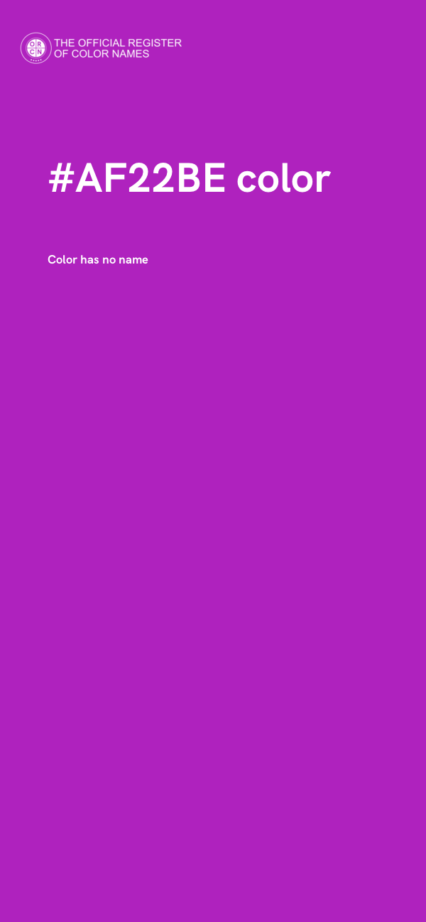 #AF22BE color image