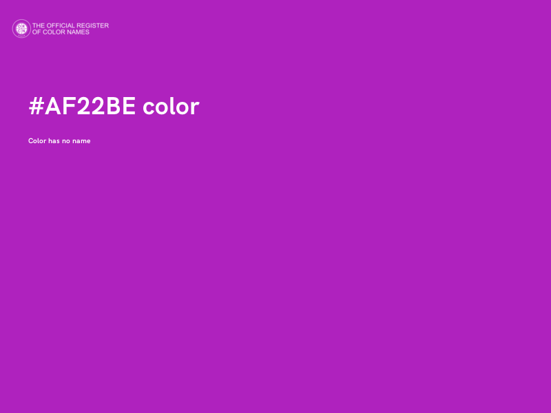 #AF22BE color image