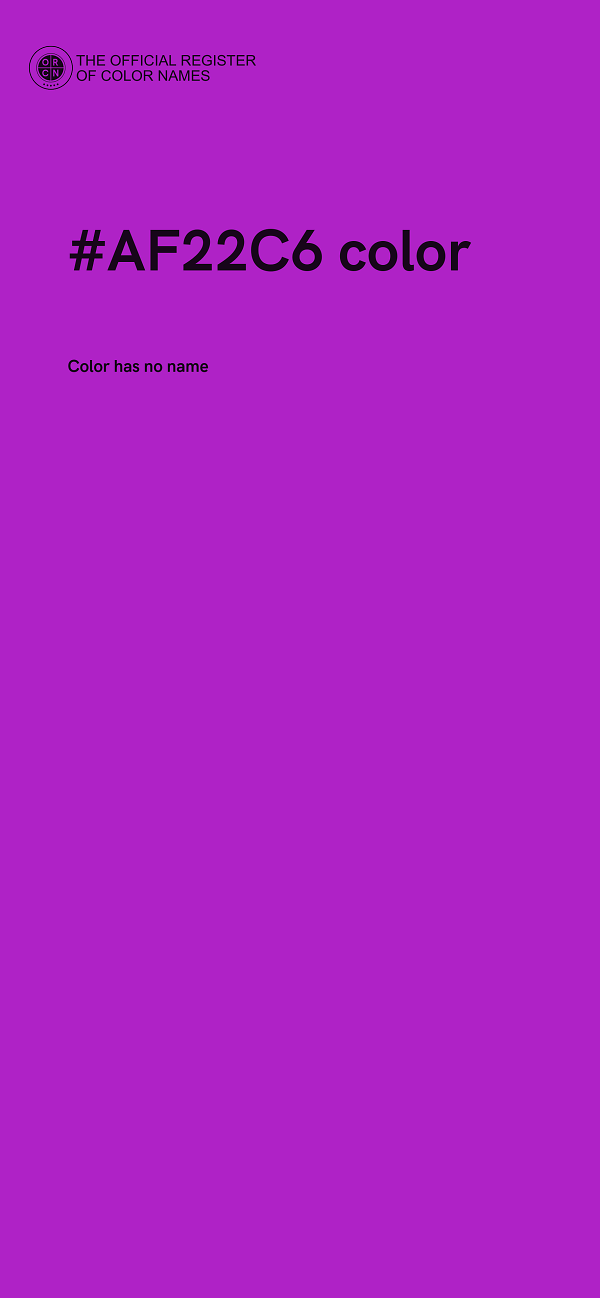 #AF22C6 color image