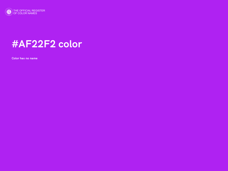 #AF22F2 color image