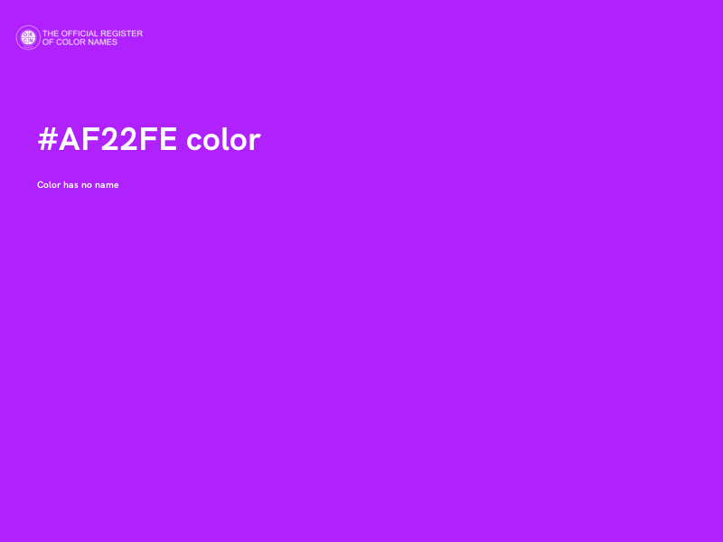#AF22FE color image