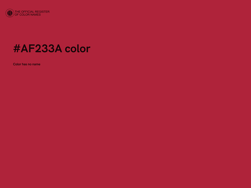 #AF233A color image